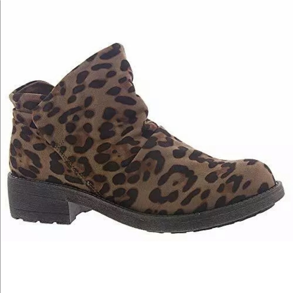Rocket Dog Tami ankle boots in leopard print